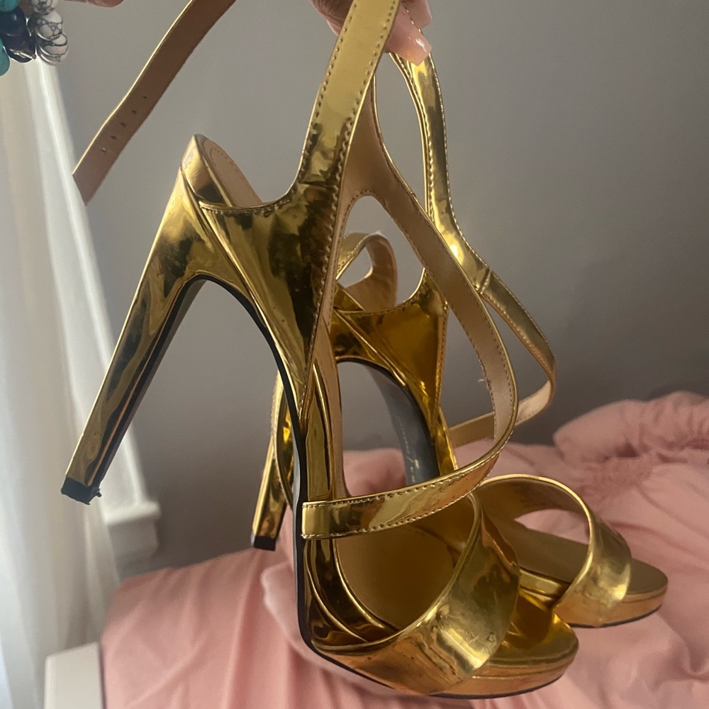 Gold heels